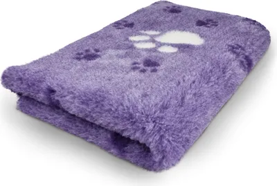 Produktbild von Vet Bed Hundebett lila große Pfote weiß