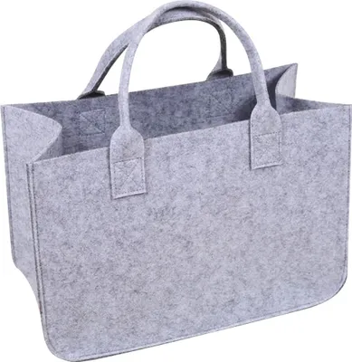 Produktbild von Filztasche Einkaufstaschen,40x25x20cm Gro?e Einkaufs-Tasche mit Henkel, Praktische Einkaufskorb vielseitige Tragetasche zur Aufbewahrung von Holz, Faltbare Kaminholztasche zur Spielzeug Aufbewahrung