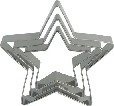 Produktbild von bakeryteam Ausstechform-Set 3 STERNE