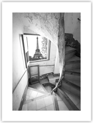 Produktbild von Poster - Poster ohne Rahmen - Treppe Turm Eiffel - 30x40 cm - Wand Bild - Wanddeko - Wandbilder - Kunstposter - Wandposter - Bilder - Kunstdruck - Wanddekoration - Wandbild - P2XPA30x40-5155