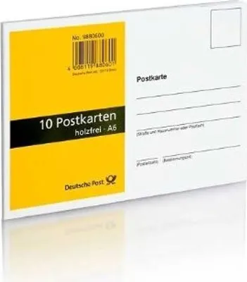Produktbild von Postkarten A6, Format 14,5 x 10,5 cm, holzfreies Papier, 10er-Set