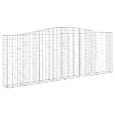 Produktbild von Gabione mit Hochbogen 400x30x140/160 cm Verzinktes Eisen