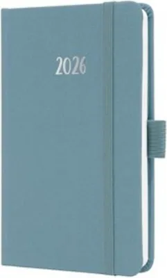 Produktbild von sigel Taschenkalender Jolie Feel 2026 Textil A6 blau