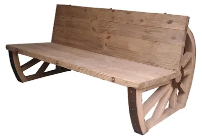 Produktbild von Gartenbank Holz Parkbank Massiv Sitzbank Garten Gartenmöbel 3 Sitzer Rad Möbel