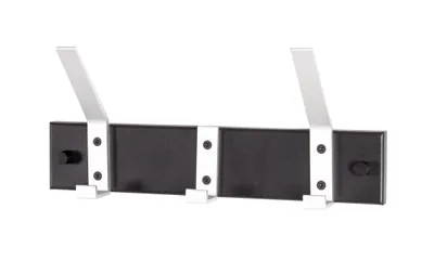 Produktbild von Haku Garderobenleiste, schwarz-Aluminium - Maße: 30 cm x 8 cm x 14 cm; 19591