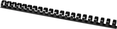 Produktbild von Q-CONNECT KF32114 Spiralbinderücken Plastik - A4, 18 mm/165 Blatt, schwarz, 50 Stück