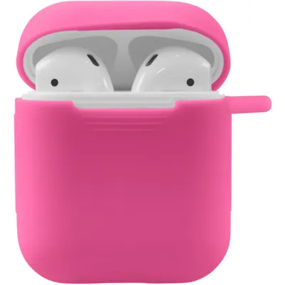 Produktbild von PhoneNatic Case kompatibel mit Apple AirPods - pink Silikon Hülle matt Cover
