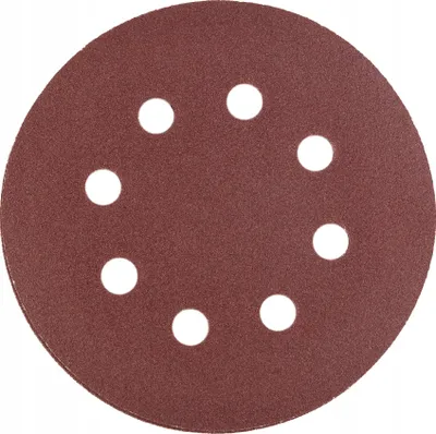 Image de Papier abrasif en rouleau, 8 trous, 125 mm, P240, 10 pièces, Polax