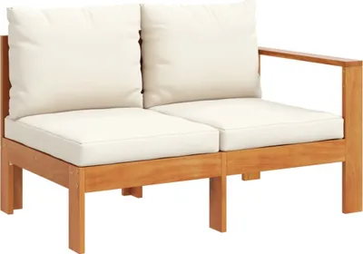 Produktbild von Gartensofa mit 1 Armlehne 2-Sitzer Massivholz Akazie