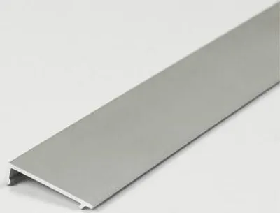 Produktbild von PROVISTON | Aluminium Abdeckung | Schwarz Eloxiert | Für LED Aluminiumprofil | 2000 mm | Led-Beleuchtung | Indirekte Beleuchtung | LED Leisten | 1 Stück