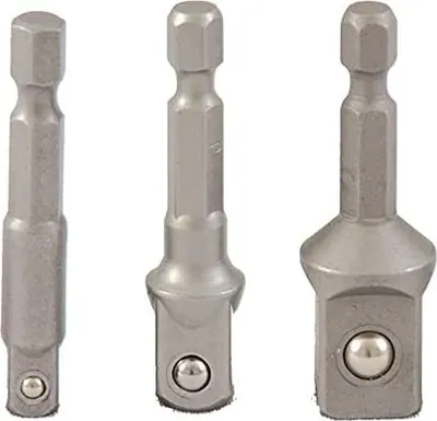 Produktbild von Projahn 1/4 Bit Adapter Set 3-tlg.. Länge 50 mm für Stecknüsse 1/4, 3/8, 1/2