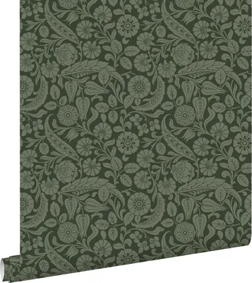 Obrázek produktu pro ESTAhome tapeta květinový vzor tmavě zelená 53 cm x 10,05 m