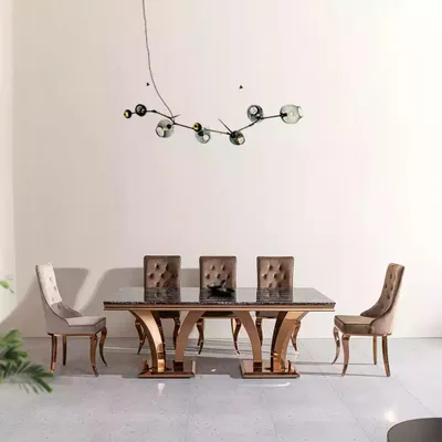 Immagine prodotto di Tavolo da pranzo sala da pranzo moderna tavoli da pranzo tavoli di design tavolo in metallo