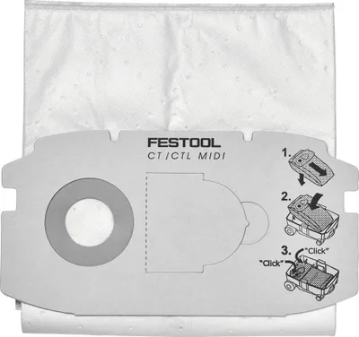 Produktbild von Festool SC FIS-CT MIDI/5, Filter, Weiß, Stoff, CTL MIDI, Box