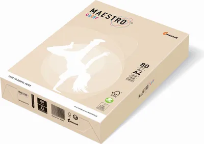 Produktbild von MAESTRO COLOR 9417-CR20A12S Kopierpapier MAESTRO® Color Pastell, A4, 120g/m², 250 Blatt, creme