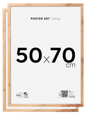 Zdjęcie produktu dla Poster Art ramki na plakat 50x70 cm, dąb Wotan, MDF, zestaw 2 szt.
