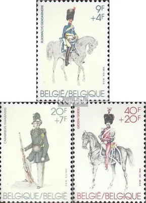 Produktbild von Briefmarken Belgien 1981 Mi 2083-2085 (kompl.Ausg.) gestempelt Militäruniformen