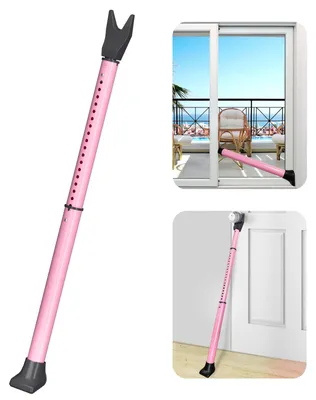 Image de Barre de sécurité pour porte, serrure de porte coulissante, poignée de porte, rose