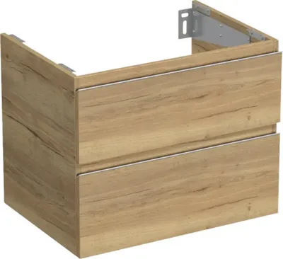 Produktbild von Jungborn Waschtischunterschrank TRENTA BxHxT 70 x 56 x 49,8 cm Frontfarbe eiche holzdekor TRE DESK SS 70 2Z S 80