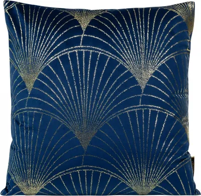 Produktbild von EUROFIRANY | Kissenhülle - 45 x 45 cm - marineblaue Sofakissenhülle - Stilvoll und Modisch