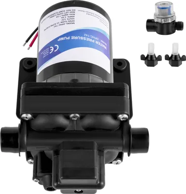 Zdjęcie produktu dla Samozasysająca pompa wodna SucceBuy 12 V, pompa natryskowa RV 3 GPM z wyłącznikiem ciśnieniowym 45 PSI, wyjmowana pompa membranowa z sitkiem do kamperów, pojazdów kempingowych, łodzi i trawników