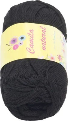 Image de Fil CAMILA naturel - 50g / 125 m - Noir
