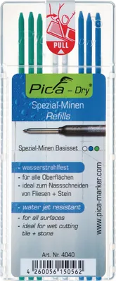 Produktbild von Minenset Pica-Dry 3x blau,2x weiß,3x grün wasserstrahlfest 8 Minen/Set