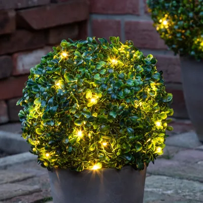 Zdjęcie produktu dla HI Kula bukszpanowa z diodą LED średnica 25 cm