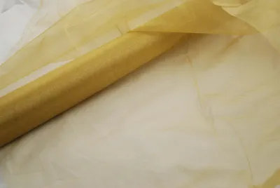 Produktbild von Organza 140 cm x 10 m gold - Organza Dekostoff