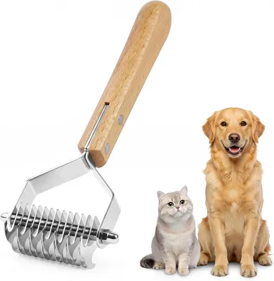 Produktbild von Unterwollekamm 13 Zähne, für Hunde und Katzen, Entfilzungskamm, Fellentferner