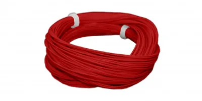 Produktbild von ESU 51943 Hochflexibles Kabel, Durchmesser 0.5mm, AWG36, 2A, 10m Wickel, Farbe rot