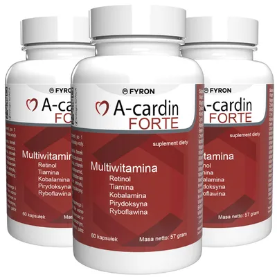 Produktbild von A-Cardin Forte - 180 Kapseln (3x 60 Kapseln), 3er Pack