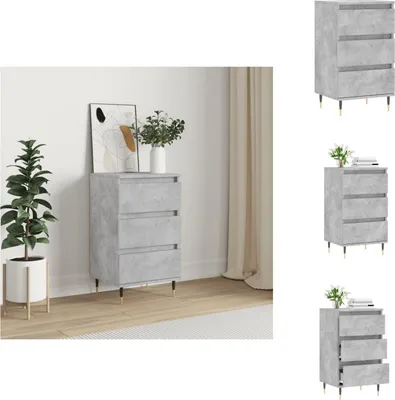 Immagine prodotto di vidaXL Credenza grigio cemento 40x35x70 cm in legno - Credenze