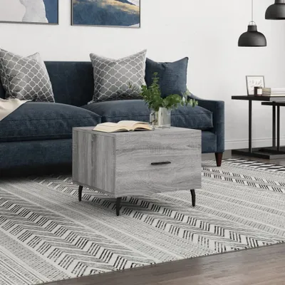 Produktbild von The Living Store Couchtisch Grau Sonoma 50x50x40 cm Holzwerkstoff