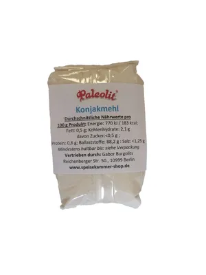 Produktbild von 100 g Konjakmehl Feines Pulver Konjac Mehl Glutenfrei Vegan 90% Glucomannan