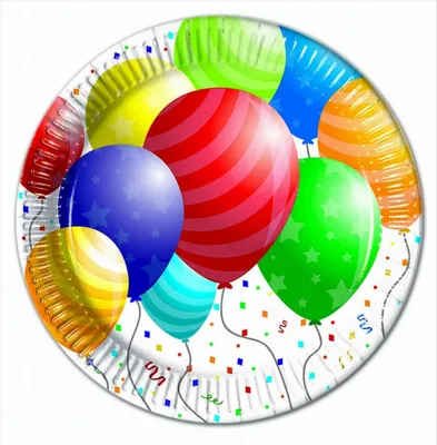 Immagine prodotto di 8 x Palloncini Piatto di carta metallizzato - Grande 23 cm