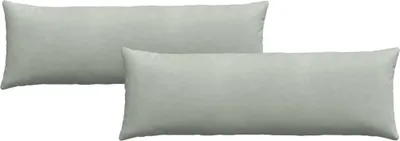 Immagine prodotto di vidaXL Cuscino per divano 2 pezzi grigio chiaro 120 x 40 cm in tessuto a coste
