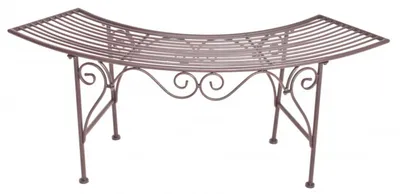 Produktbild von Garden Pleasure záhradná lavička Fuego 950375 hnedá kovová 125,0 cm