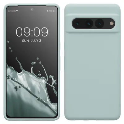 Produktbild von kwmobile Handyhülle für Google Pixel 7 Pro Hülle, für Pixel 7 Pro Case - Hülle Silikon - kabelloses Laden - Cool Mint
