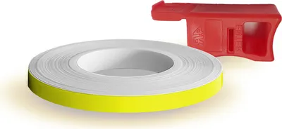 Image de Wheel Stripes pour jantes de moto jaune fluo 5 mm x 6 mt avec applicateur