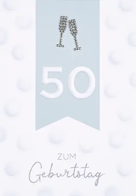 Produktbild von 50 GEBURTSTAG  Serie Diamond  Glückwunschkarte im Format 116x166cm mit
