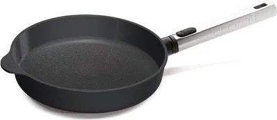 Produktbild von Woll "Diamond XR Logic Pro" Flachpfanne, Bratpfanne Ø 20 cm, 5 cm hoch  mit abnehmbaren Edelstahlstiel - Induktionsgeeignet