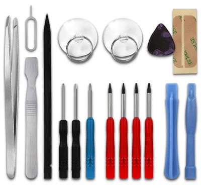 Immagine prodotto di CELLONIC Set di Utensili di precisione da 17 Pezzi per la Riparazione, la Sostituzione della Batteria di Smartphone, Tablet e Notebook e Altro Ancora