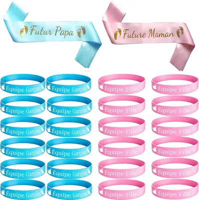 Zdjęcie produktu dla Chusta dla przyszłych mam i tatusiów, idealna na baby shower, uniwersalny rozmiar, do użytku podczas uroczystości związanych z ciążą