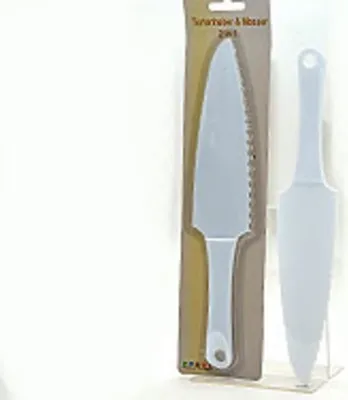 Obrázek produktu pro Nůž na servírování dortů, 29 x 5 cm, plast , 2 v 1