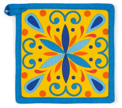 Image de Excelsa débarbouillette Puebla coton 20x20 cm multicolore