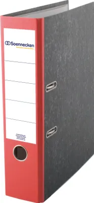Produktbild von Soennecken Ordner 3322 DIN A4 80mm Pappe rot