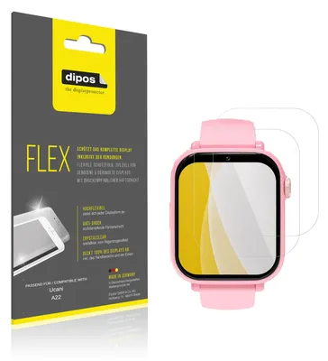 Image de 2x Film de protection d'écran pour Ucani A22, recouvre 100% de l'écran, dipos Flex