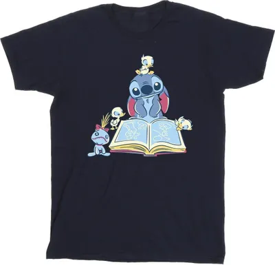 Produktbild von Disney - "Reading Reading A Book" T-Shirt für Herren BI33259 (XL) (Marineblau)