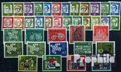 Produktbild von Briefmarken BRD (BR.Deutschland) 1961 1961 mit 347--352, 355 und 367x und y, ohne 347b postfrisch